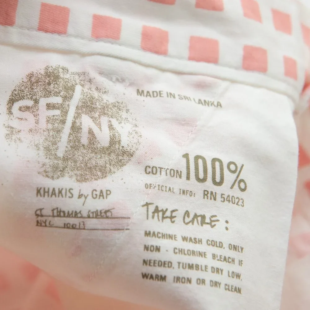 Gap Shorts Sunkissed 100% Cotton Gradiant Grid Print Pink White Size 6 New - Picture 6 of 8